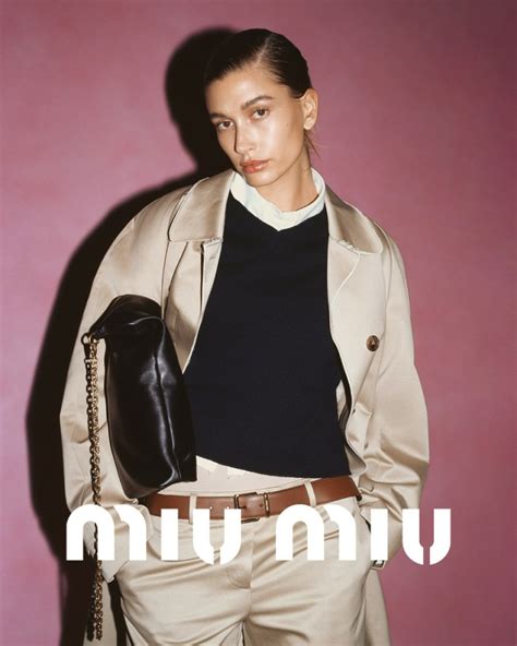 miu miu brand ambassador 2022|Hailey Bieber & Her Micro.